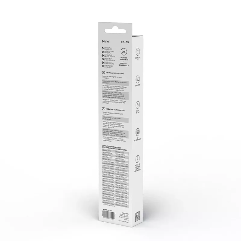 Savio RC-09 infračervený diaľkový ovládač Smart TV