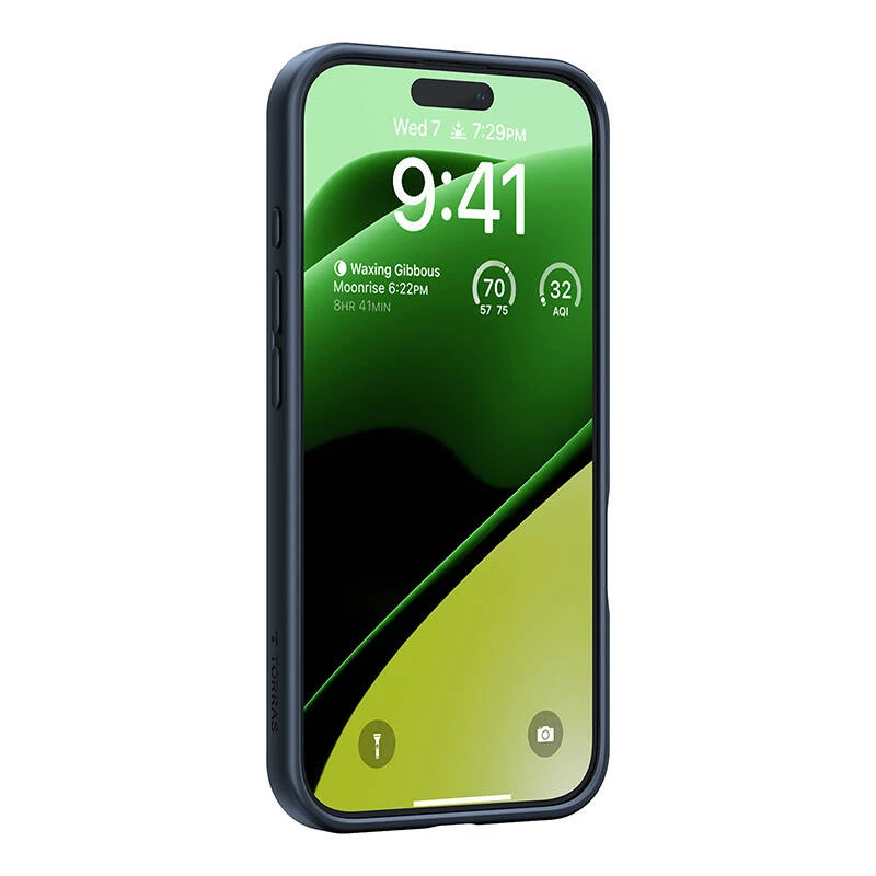 Ochranné puzdro Torras Ostand Pro pre iPhone 16 Plus — čierne, tenký profil, ľahké