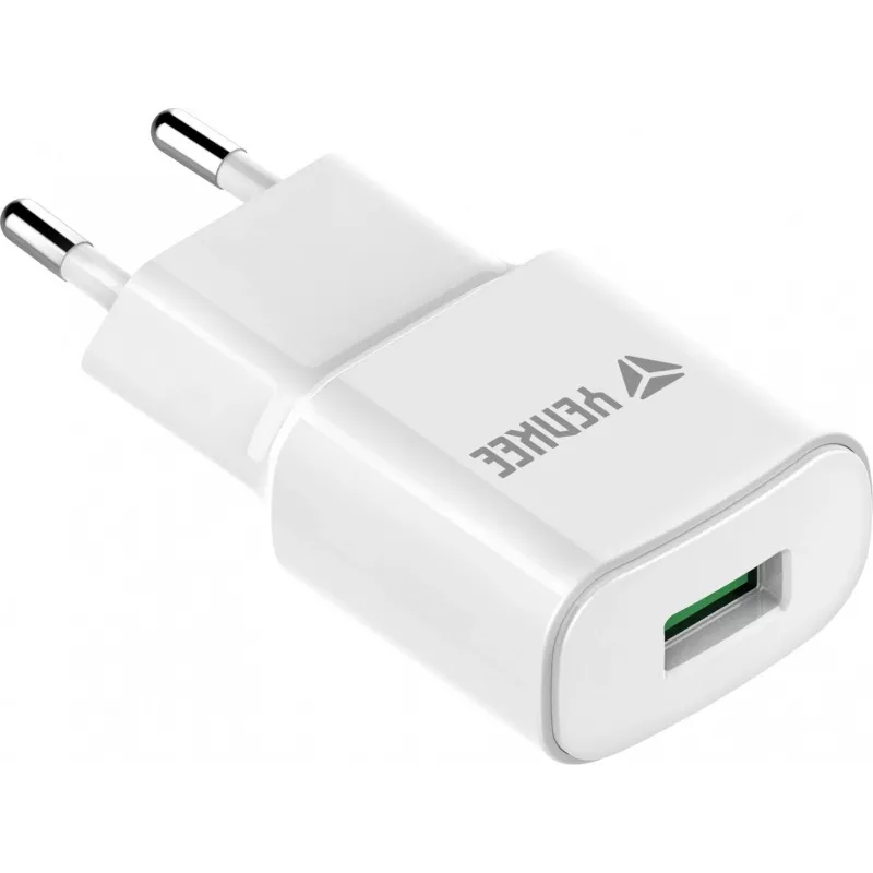 USB sieťová nabíjačka YENKEE YAC 2023WH 18W 3A Quick Charge 3.0