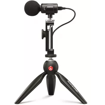 Shure MV88+ VIDEO KIT čierny stolný mikrofón