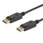 DisplayPort kábel SAVIO CL-136, DisplayPort samec–samec, 2 m, DP 1.2, pozlátené kontakty, čierny