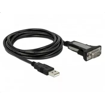 DELOCK adaptér USB 2.0 Type-A na 1 x sériový RS-232 DB9 3 m