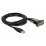 DELOCK adaptér USB 2.0 Type-A na 1 x sériový RS-232 DB9 3 m