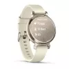 Garmin Lily 2 35 mm inteligentné hodinky s GPS, dotykový LCD displej 2,1 cm (0,84") 240 x 201, hliníkové puzdro, silikónový remienok Coconut, krémovo zlaté