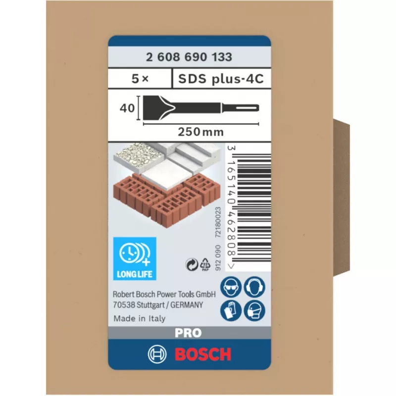 Nástavec dláta pre vŕtacie kladivo Bosch 2 608 690 133 nehrdzavejúca oceľ 250 mm
