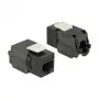 Delock 86267 modul Keystone RJ45 na LSA Cat.6A UTP, čierny