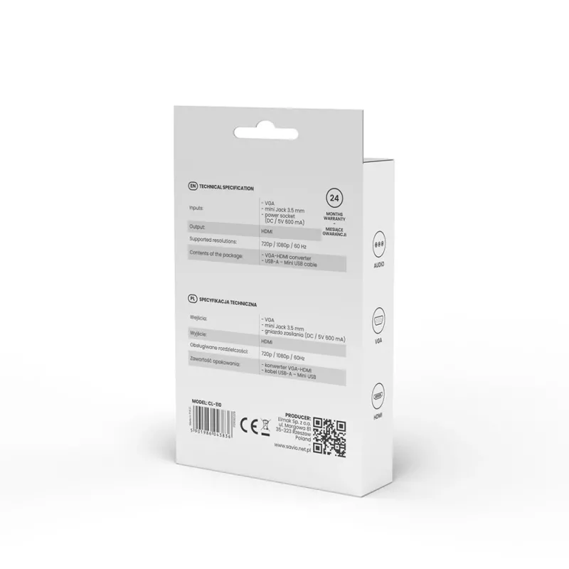 Adaptér CL110 VGA-HDMI