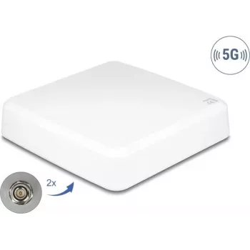 Smerová anténa pre exteriér DELOCK 81467 — 5G, 2× N konektory, biela