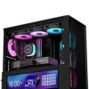 Corsair FRAME 4000D LCD RS PC skriňa, Midi-Tower, ATX, ARGB, tvrdené sklo - čierna