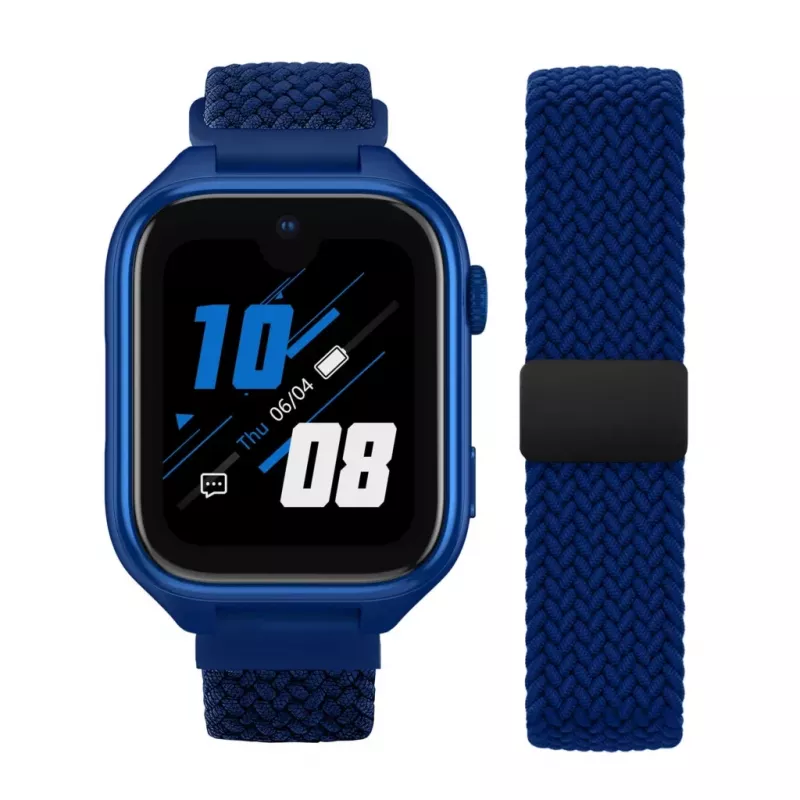 Smartwatch Stelio Junior Pro AI 4G ST-SWJ102-NB — tmavomodrá, 4G pripojenie