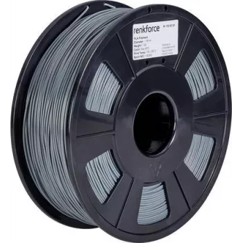 Renkforce RF-4511192 3D tlačový materiál kyselina polymliečna (PLA) sivá 1 kg (RF-4511192)