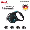 Flexi Automatic Leine čierny dizajn S 5 m, modrá