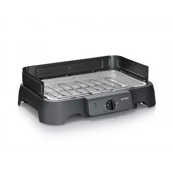 Stolový elektrický gril SEVERIN PG 8593, 2000 W, obdĺžnikový rošt, čierny