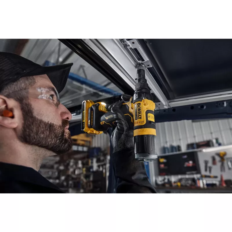 DeWALT DCF403NT-XJ akumulátorové nitovacie kliešte čierna, žltá 2,4, 3,2, 4, 4,8 mm 10000 kN