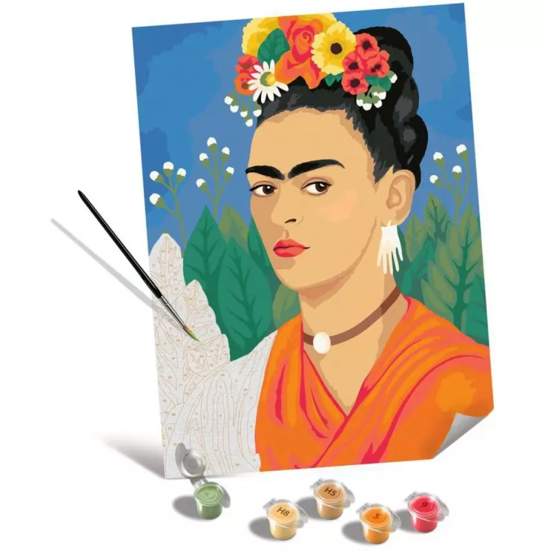 Maliarska sada na plátno Ravensburger CreArt ART Collection: obraz Frida Kahlo, Canvas Edition