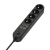 Predlžovacia zásuvka ColorWay CW-CHE44PDB — 4 zásuvky AC, 2 USB porty