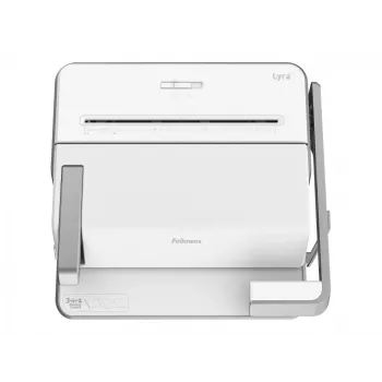 Fellowes 3-in-1 multifunkčný viazací prístroj Lyra, biela/strieborná viazanie, zošívanie a dierovanie v jednom prístroji, pre formát DIN A4/ - 1 kus (5603101)