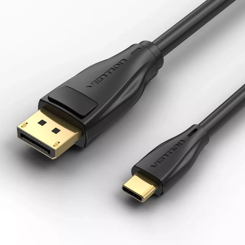 Vention USB-C na DisplayPort 8K kábel 2 m, USB Type-C na DP, čierny
