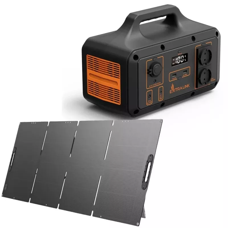 Skladací solárny panel Extralink EPS-120W 120W monokryštalický kremík