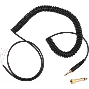 Rovný náhradný kábel pre Beyerdynamic DT 770 PRO, čierny