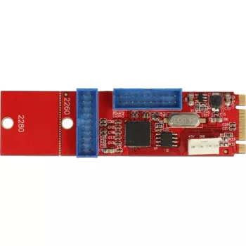Delock prevodník M.2 Key B+M konektor samec > 2 x USB 3.0 pinová lišta – USB adaptér – M.2 karta – USB 3.0 (interný) x 2 (62843)