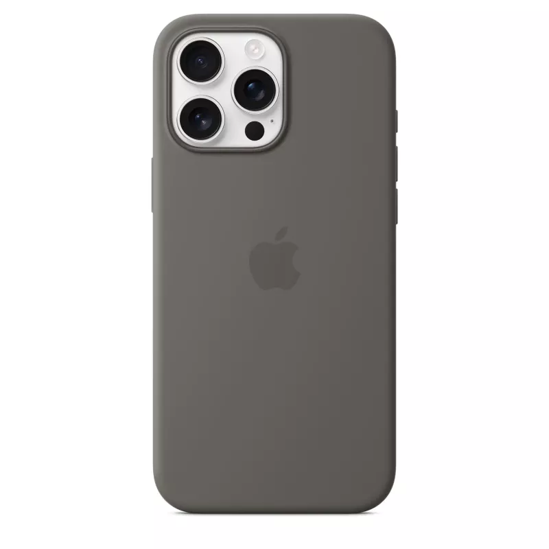 Silikónové puzdro s MagSafe pre iPhone 16 Pro Max - kamenná sivá