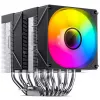 Jonsbo CR-1400 DV2 chladič procesora, ARGB, 2 x 92 mm, čierny