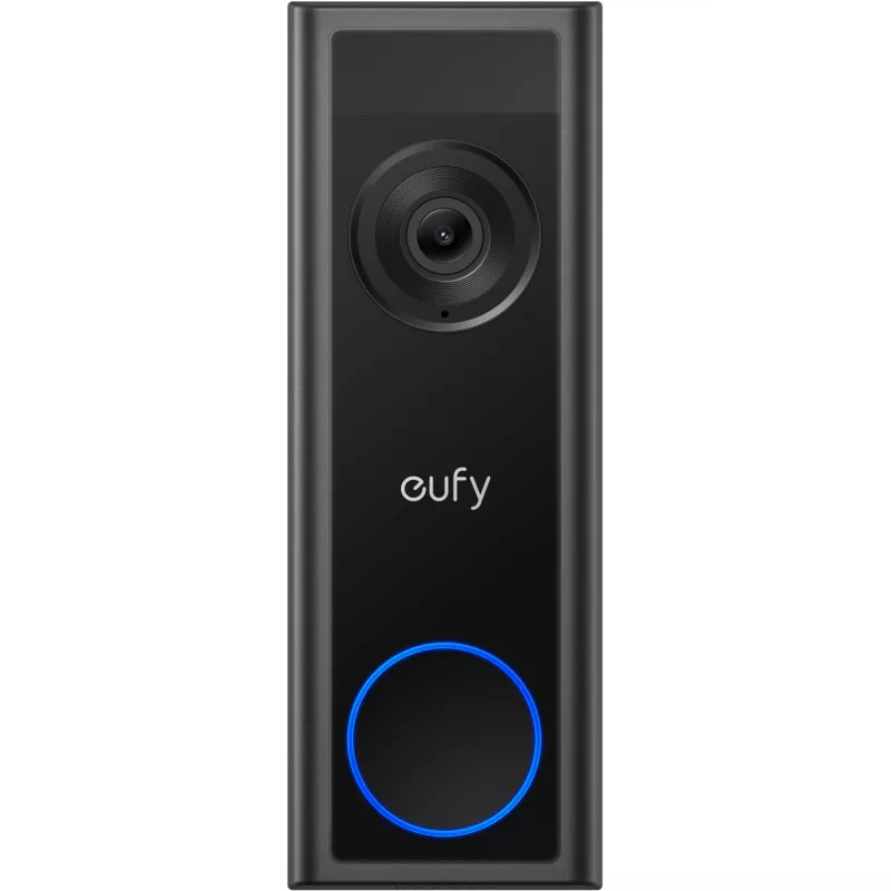 Videodomofón Eufy C31 2K s podporou microSD, 2560×1440, 6500 mAh, káblový & bezdrôtový, čierna