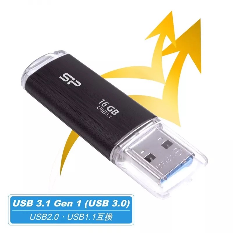 SILICON POWER Blaze B02 USB kľúč 16 GB USB Type-A 3.2 Gen 1 (SP016GBUF3B02V1K) čierny