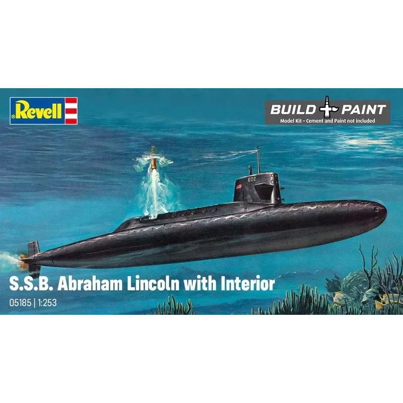 Plastový model lode REVELL S.S.B. Abraham Lincoln mierka 1/253 stavebnica