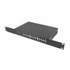 Neřízený switch LANBERG RSGE-24 — 24× Gigabit Ethernet 1U, rack-montovateľný, čierna