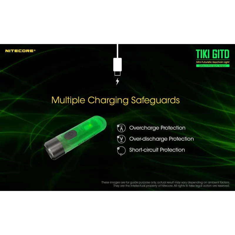 Nitecore TIKI GITD baterka, séria T, 300 lúmenov