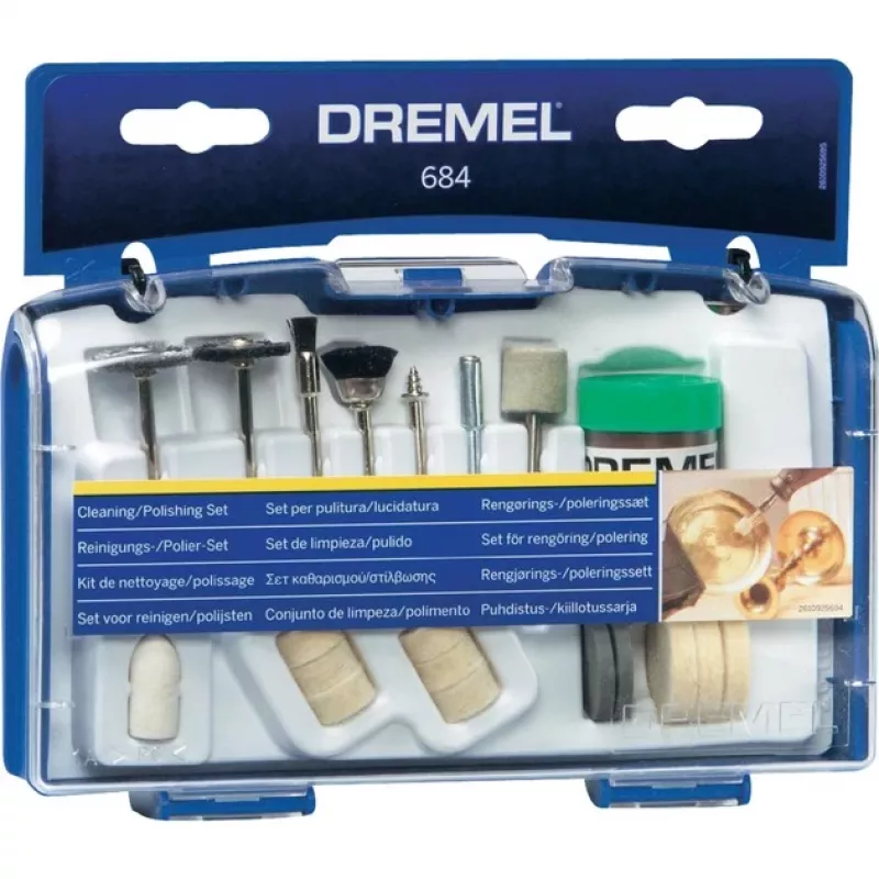 Dremel 684 – kov – plast – sivá – nehrdzavejúca oceľ – biela (26150684JA)