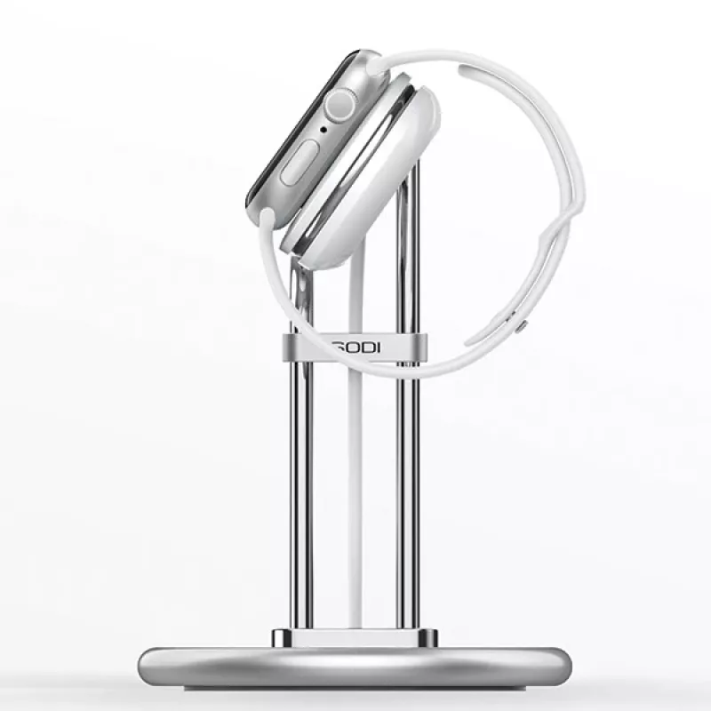 Nabíjací stojan pre Apple Watch SAW-300 indukčný strieborný