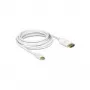 DisplayPort kábel DeLOCK 83481 Mini DisplayPort 1 m biely