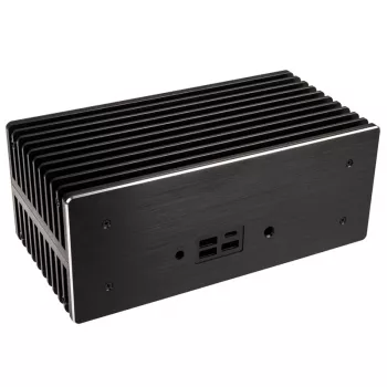 Akasa Turing ABX UCFF Bezventilátorová skriňa pre AMD Mini PC (Gigabyte BRIX 4000U), hliník, čierna