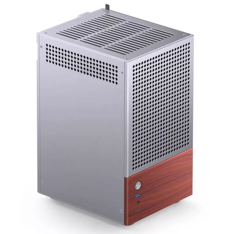 PC skriňa Jonsbo T6, Mini-Tower, Mini-ITX, strieborná