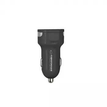 Auto nabíjačka ESPERANZA EZ110 čierna – 12–24 V vstup, 2× USB-A 2,1 A, Quick Charge 3.0, 36 W