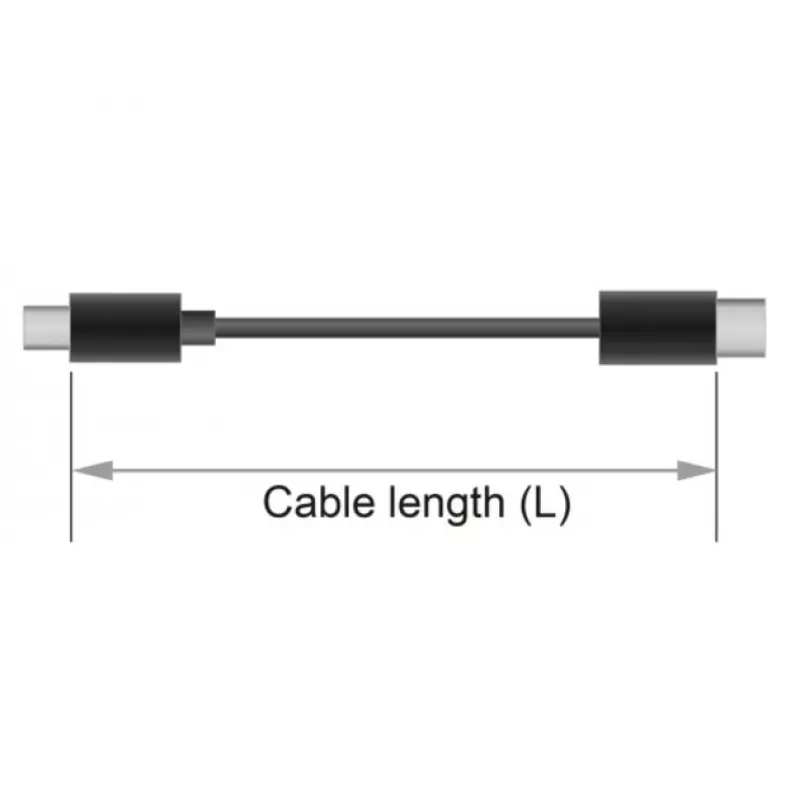 DeLOCK - audio inverzný adaptér - 4-pólový mini konektor samec na 4-pólový mini konektor samec - 13cm - čierny (65896)