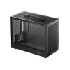 DeepCool CH160 PLUS R-CH160-BKNGM0-G kompaktná počítačová skriňa (SFF), Mini-ITX/Micro-ATX, tvrdené sklo, čierna