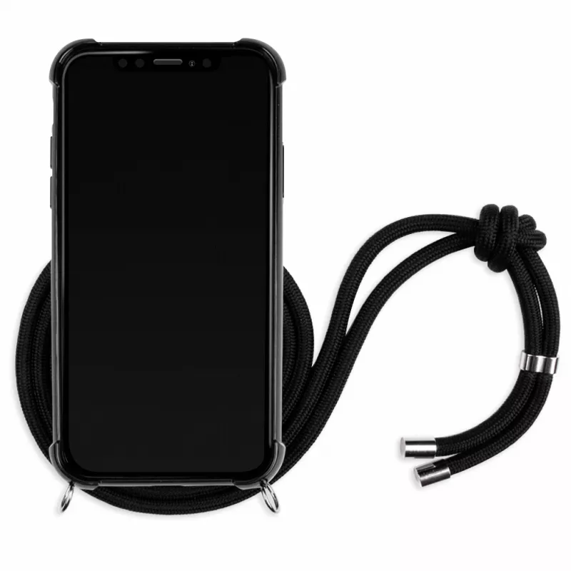 Lookabe Necklace Snake Edition puzdro na telefón pre iPhone XR, strieborné/čierne