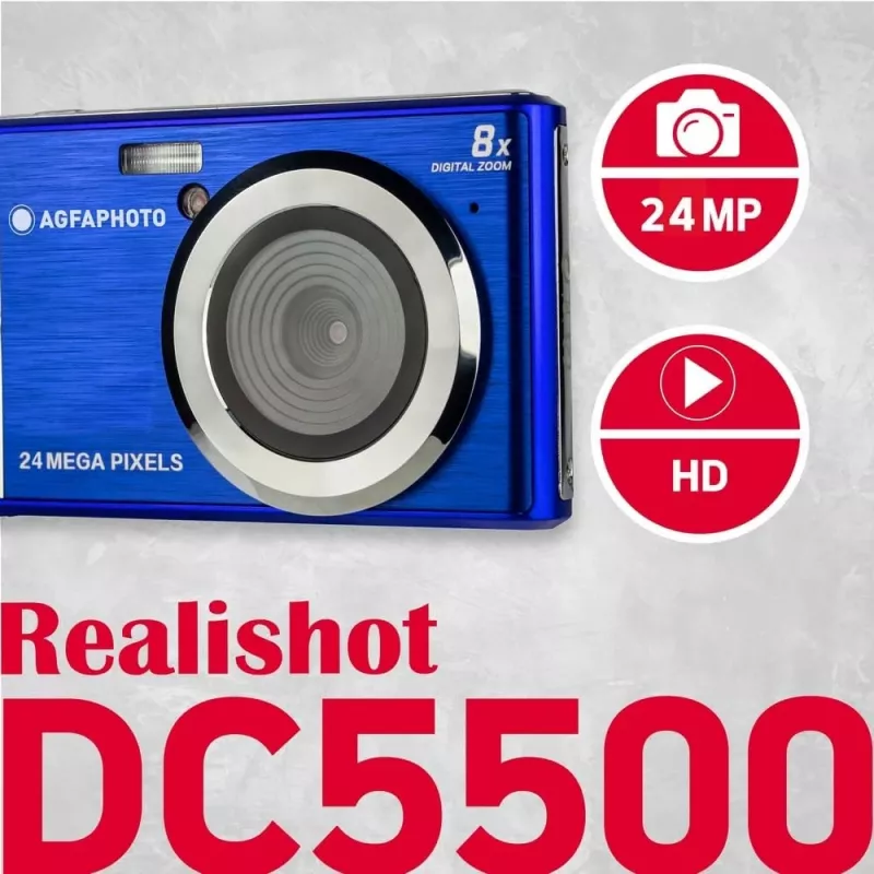 Realishot DC5500 kompaktný fotoaparát 24 MP CMOS 5616 x 3744 pixelov modrá (DC5500BL)