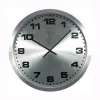 NeXtime nástenné hodiny 2906zw Mercure, Ø25 cm, strieborná