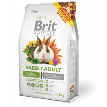 BRIT Animals Kaninchen Adult Complete - krmivo pre králiky - 1,5 kg