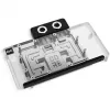 Vodný chladič grafickej karty Alphacool Core RX 9070 XT Hellhound+ transparentný chróm s backplate