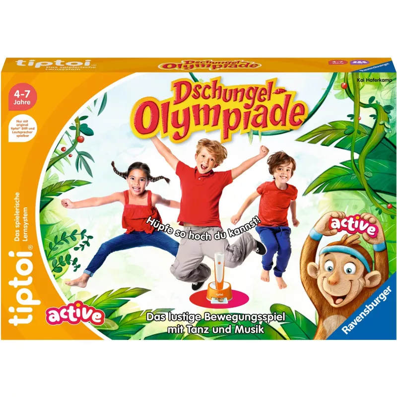 tiptoi ACTIVE Dschungel-Olympiade, spoločenská hra