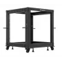 Rack skriňa LANBERG Open Rack OR01-6112-B 12U 600x600 nastaviteľná čierna