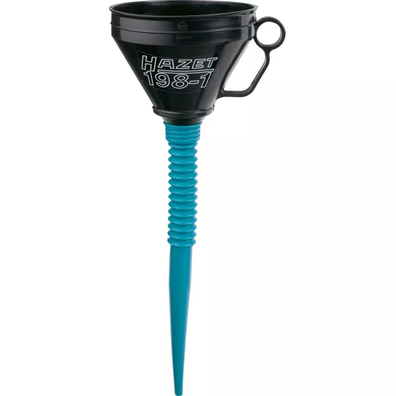 HAZET 198-1 - čierna - modrá - polypropylén (PP) - nehrdzavejúca oceľ - motorový olej - palivo - 16,5 cm - 480 mm - 146 g