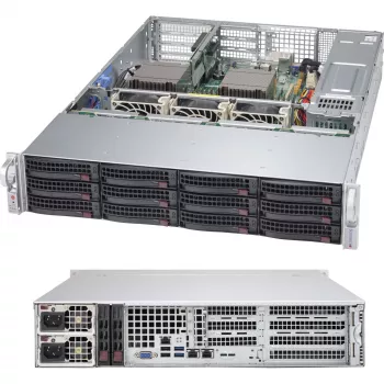 Supermicro 2U 12x3.5 hot-swap disky 2x1200W bez operačného systému
