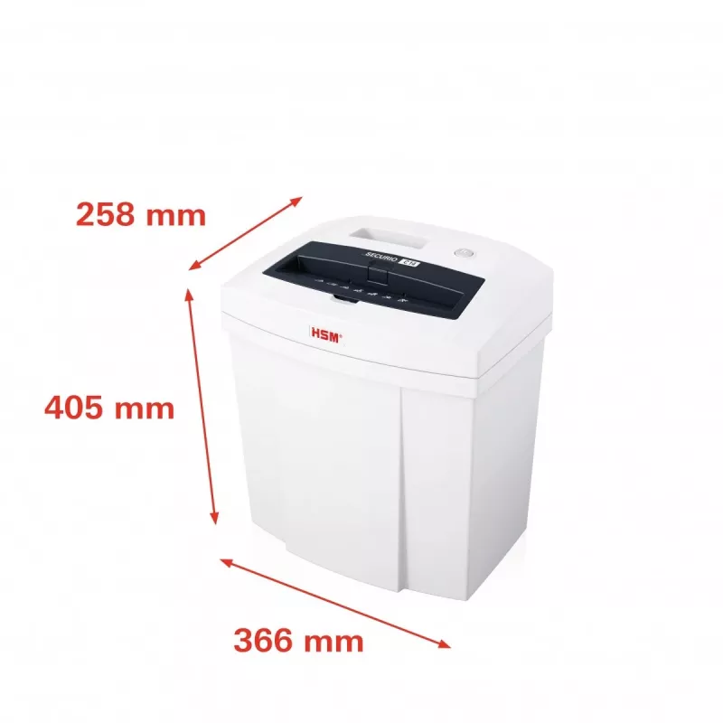 HSM SECURIO C14 skartovač papiera, prúžkový rez 3,9 mm, P-2, 14 listov, vstup 225 mm, kôš 20 l